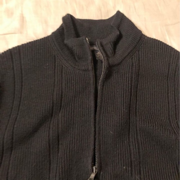 Banana Republic full zipper jacket. Black. XL size. 100 % Italian Merino Wool. - Picture 1 of 3